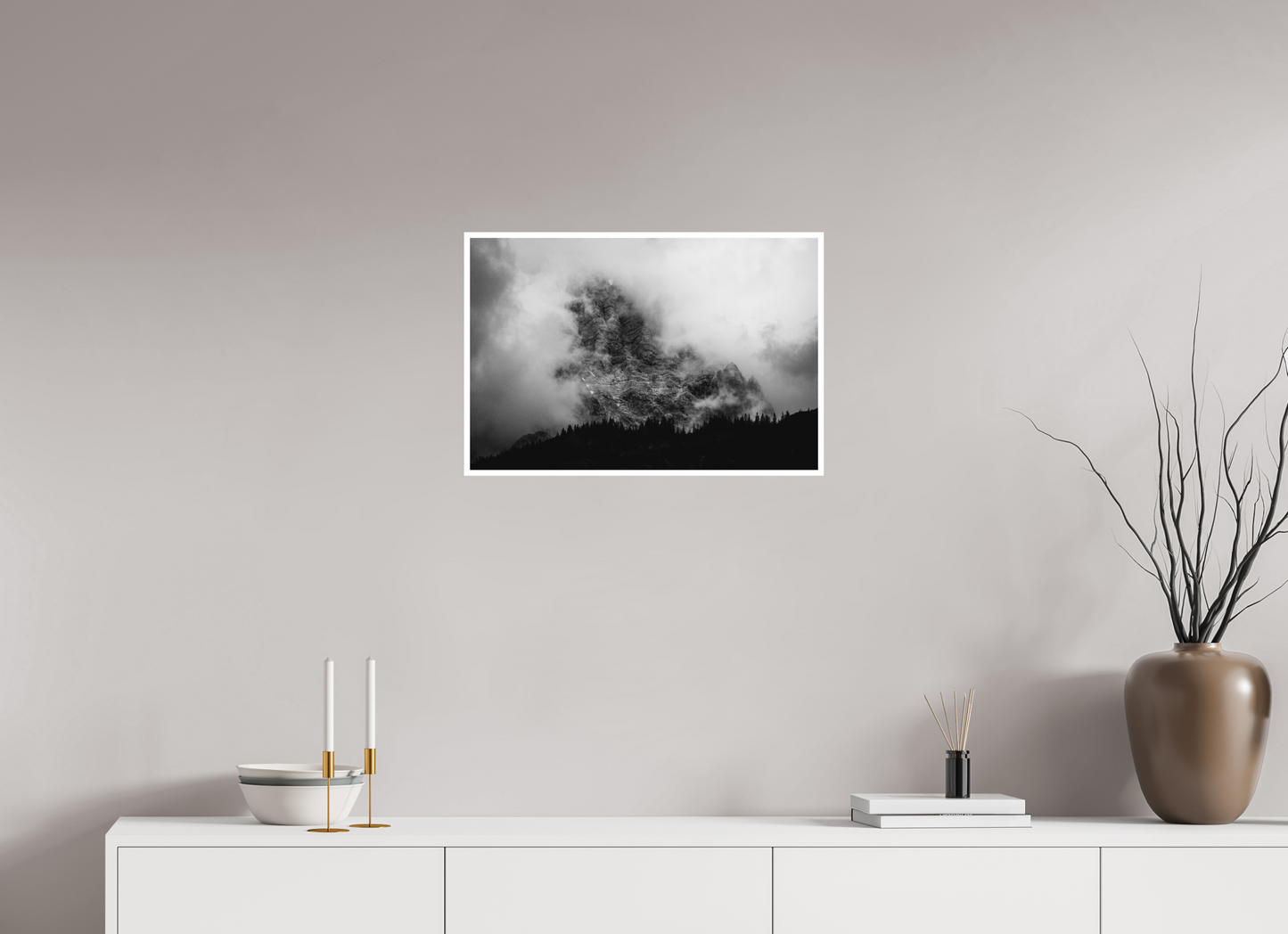 Foggy B&W Landscape