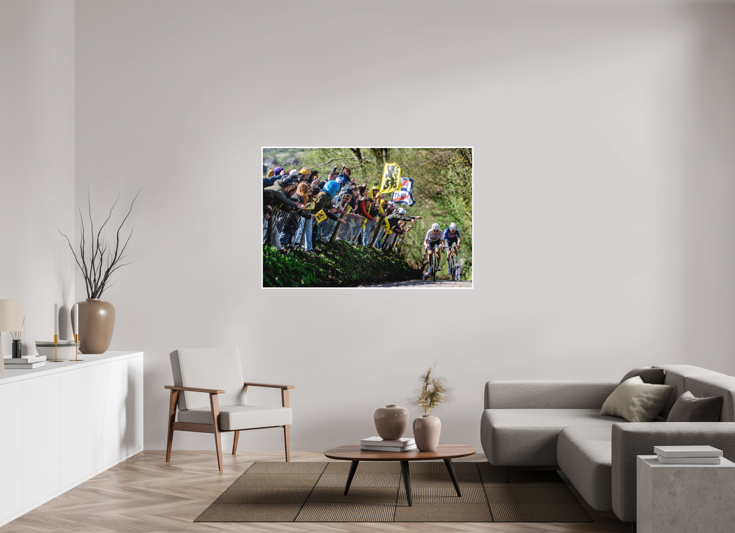150 x 100 cm, Fine Art 2 Matt MVDP x Pogacar - Koppenberg / RVV 26