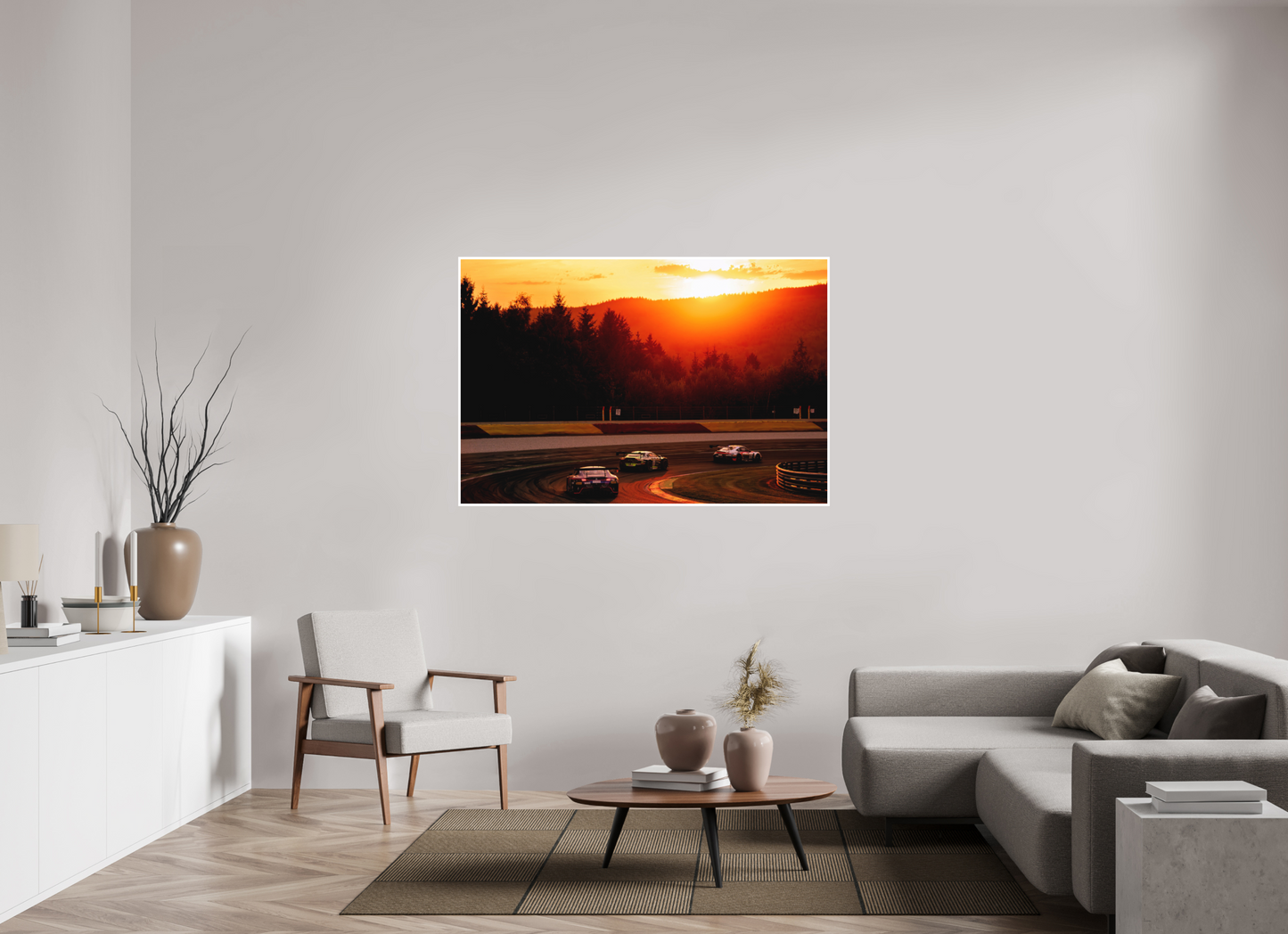 150 x 100 cm, Fine Art 2 Matt Sunset at Spa Francochamps