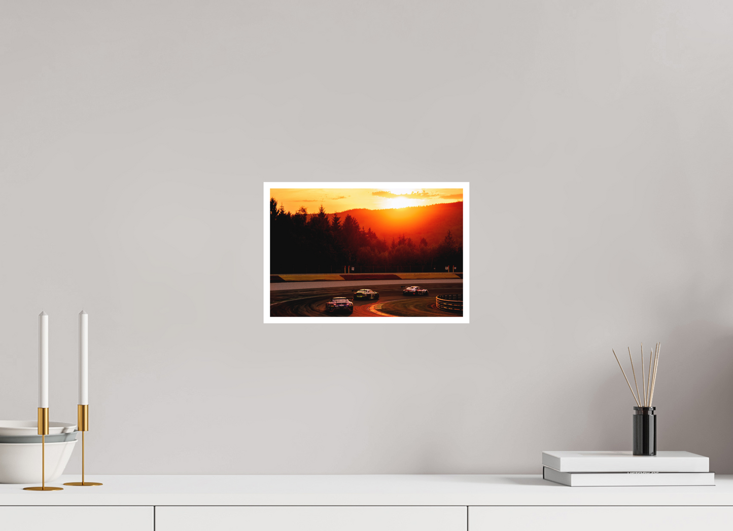 30 x 20 cm, Fine Art 2 Matt Sunset at Spa Francochamps