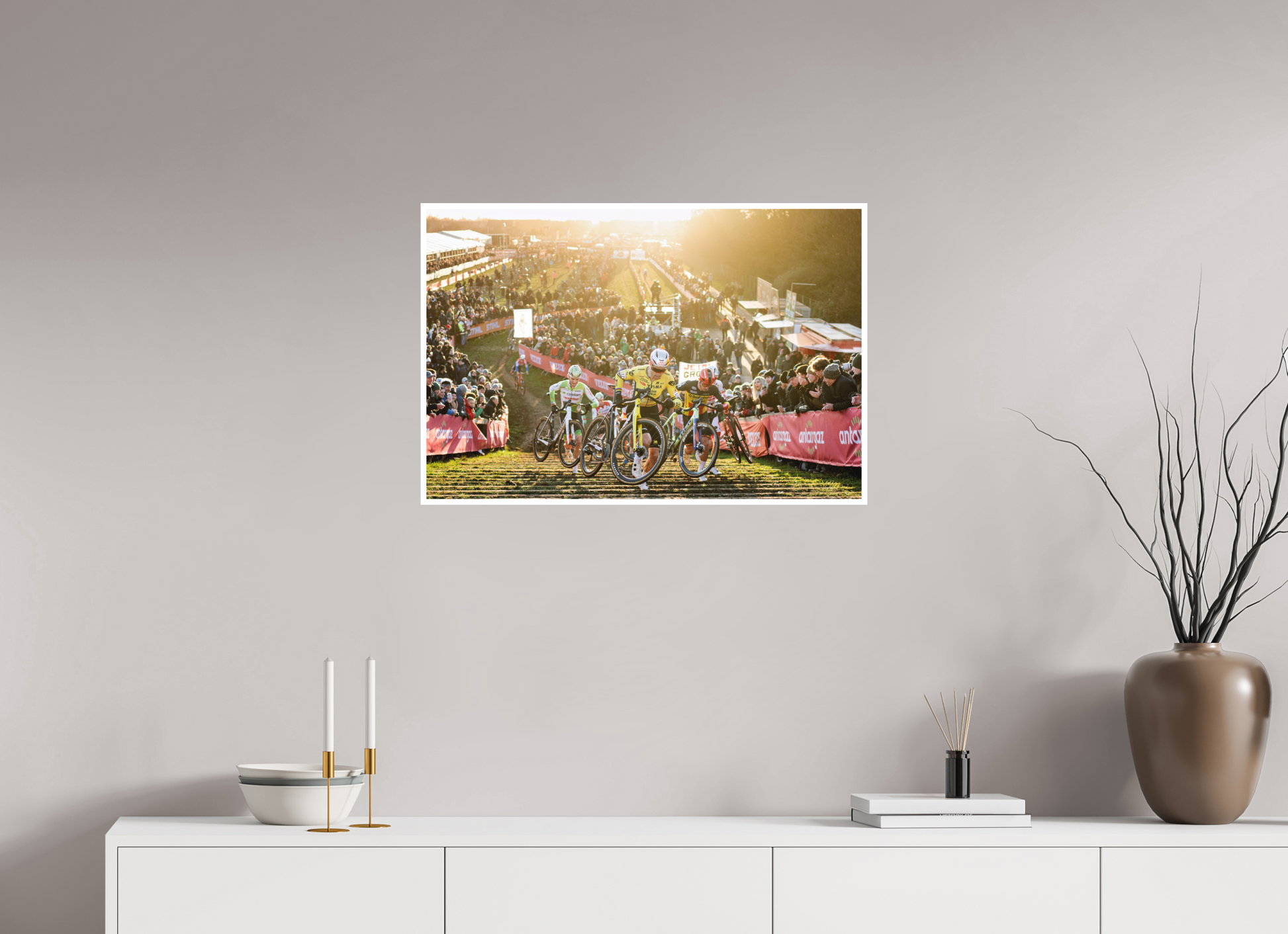 75 x 50 cm, Fine Art 2 Matt Uci Cyclocross Worldcup 2025 - 2026 Round 9 Dendermonde