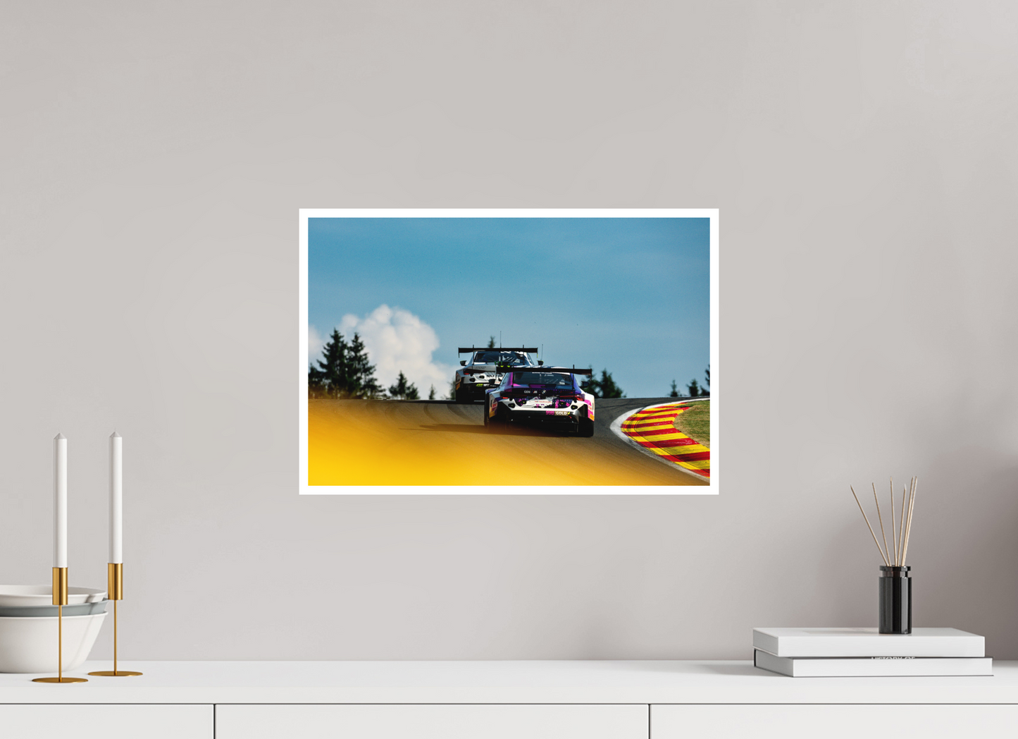 45 x 30 cm, Fine Art 2 Matt Up the raidillon - 24 hours of Spa Francorchamps
