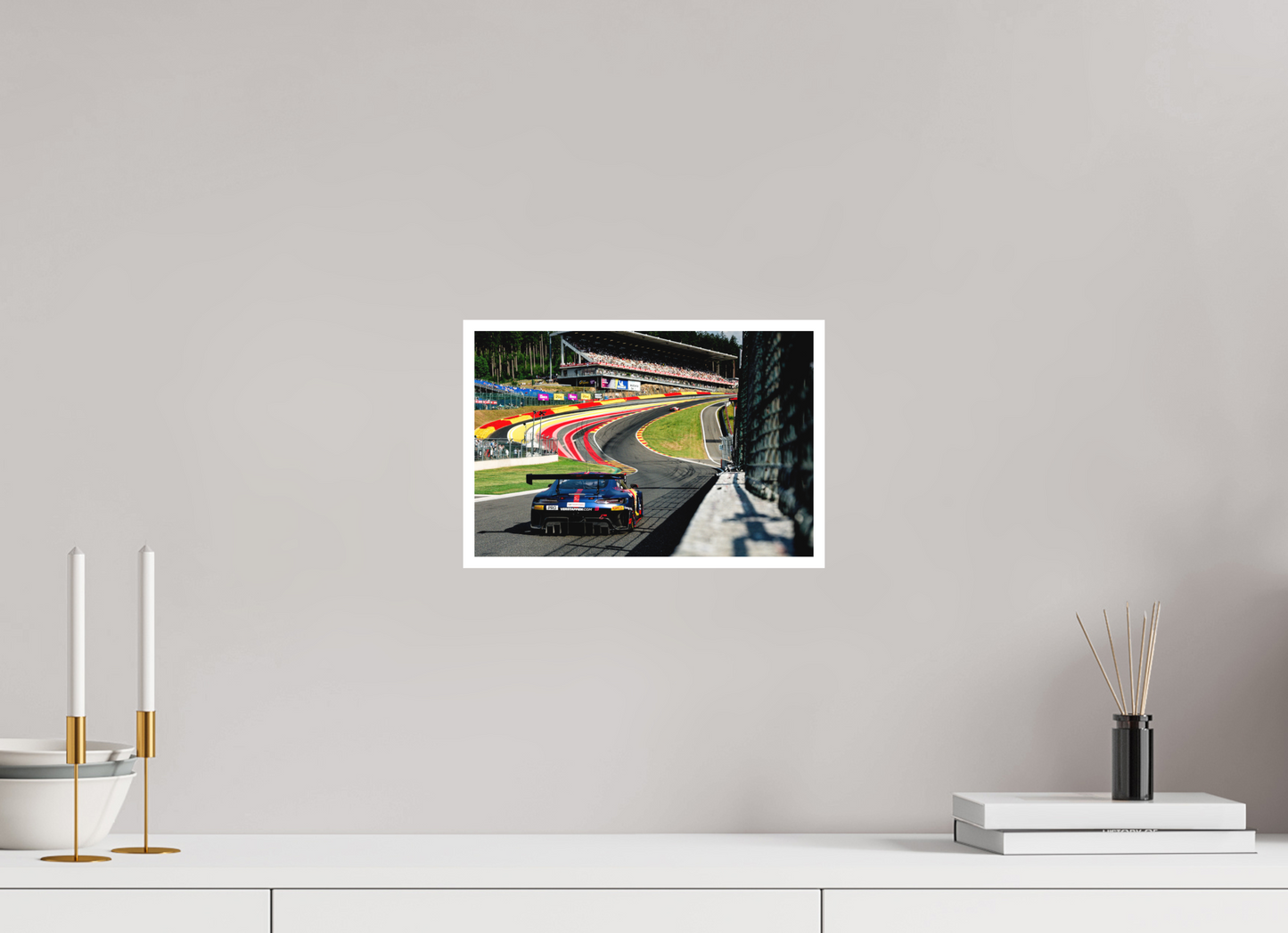 30 x 20 cm, Fine Art 2 Matt The Mercedes-AMG GT3 EVO of Team Mercedes - AMG Team Verstappen Racing in The Raidillon