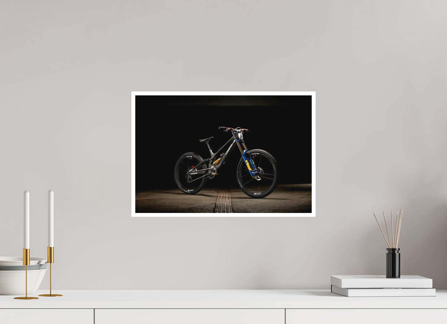 45 x 30 cm, Fine Art 2 Matt Loic Bike Les Gets 26'