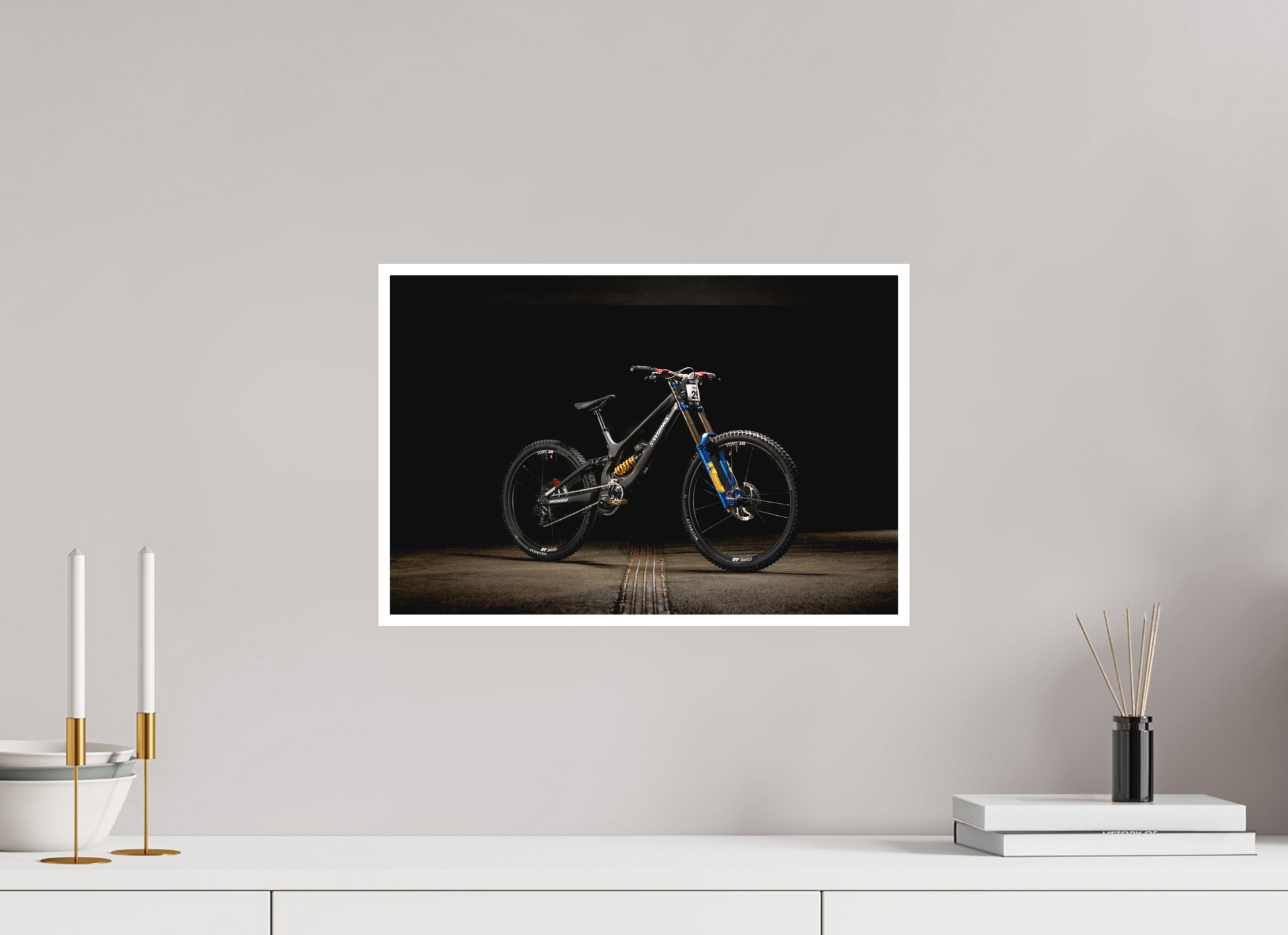 45 x 30 cm, Fine Art 2 Matt Loic Bike Les Gets 26'
