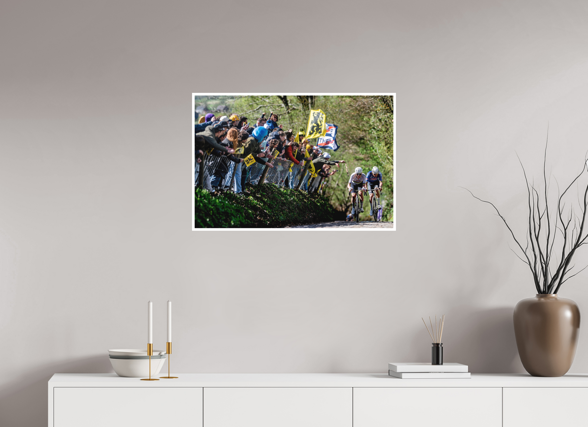 75 x 50 cm, Fine Art 2 Matt MVDP x Pogacar - Koppenberg / RVV 26