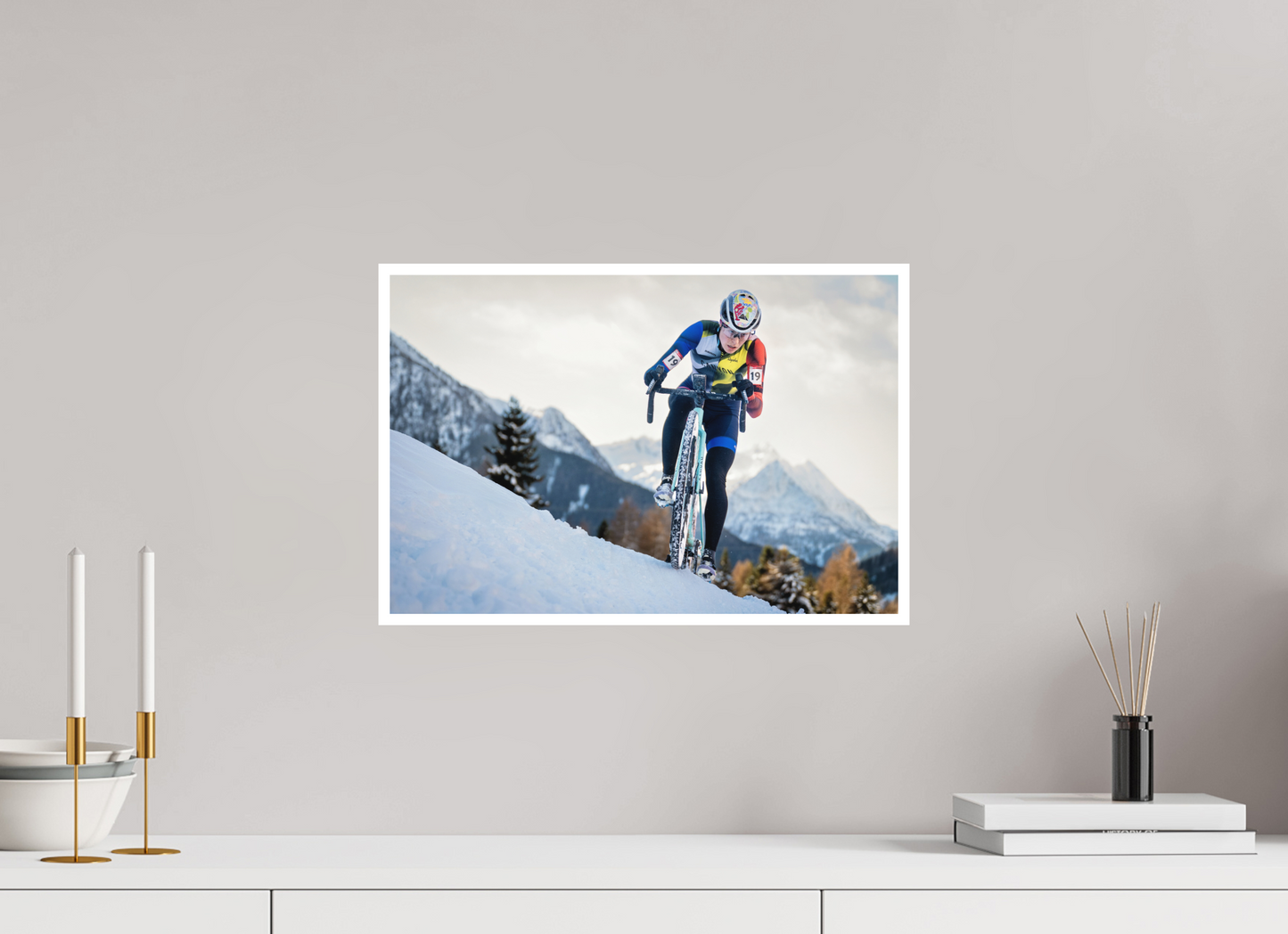 45 x 30 cm, Fine Art 2 Matt Cyclocross in Val Di Sole - Maghalie Rochette