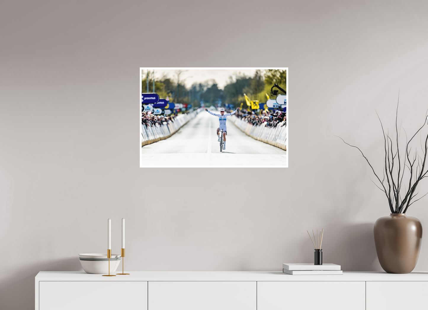 75 x 50 cm, Fine Art 2 Matt Demi Vollering wins RVV 26