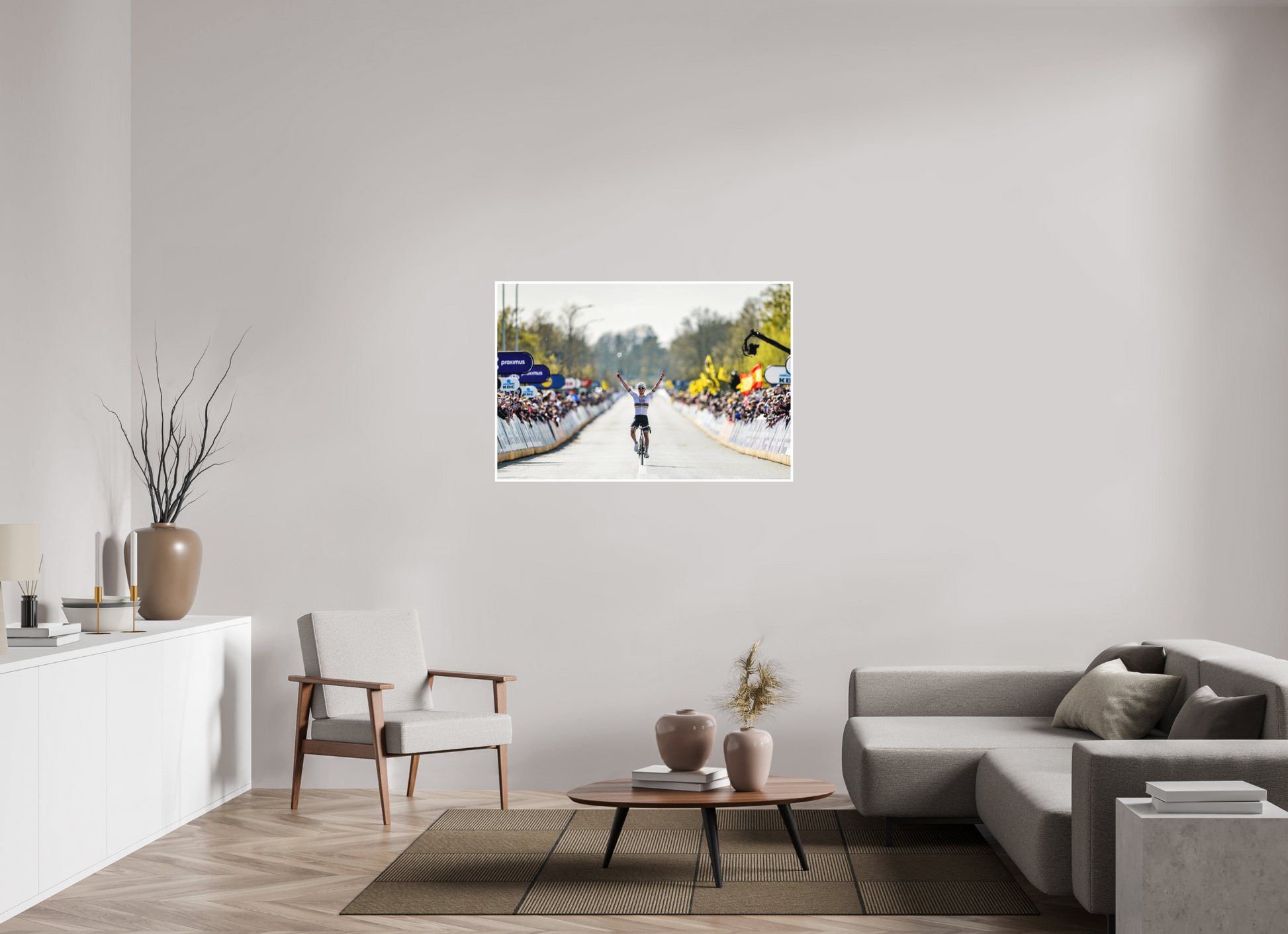 120 x 80 cm, Fine Art 2 Matt Tadej Pogacar wins RVV 26
