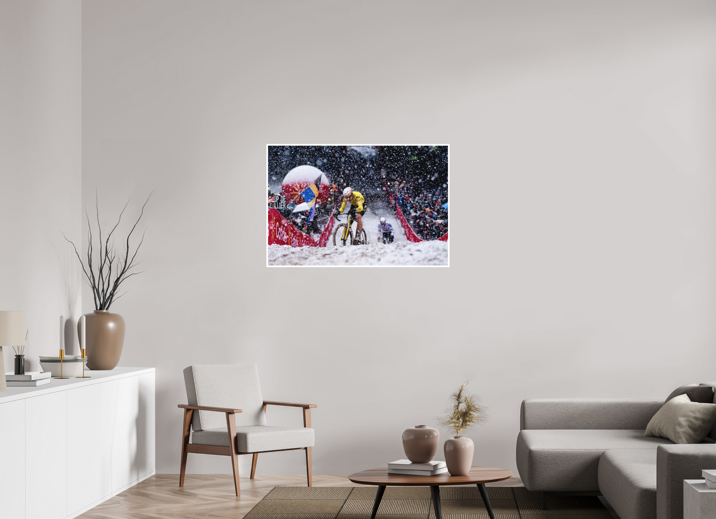105 x 70 cm, Fine Art 2 Matt WVA & MVDP in the Mol Cross under the Snow