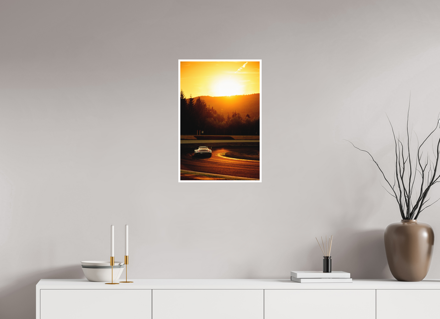 40 x 60 cm, Fine Art 2 Matt 911 Sunset Bruxelles turn Spa Francochamps 2026