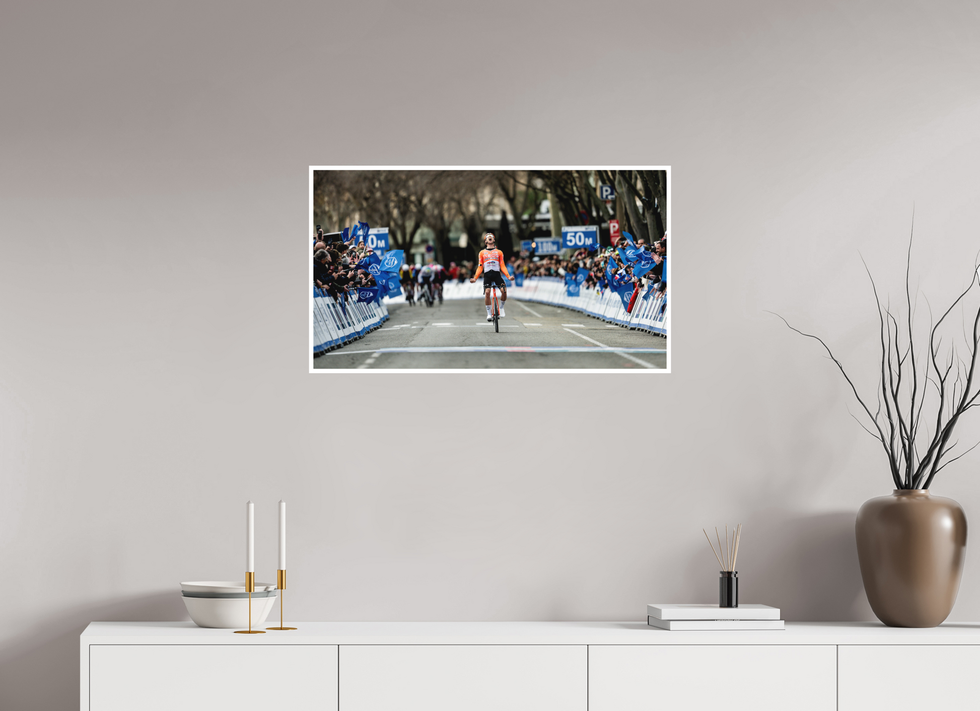 80 x 45 cm, Fine Art 2 Matt Cic Tour De La Provence 2026 - Stage 3 / The Win