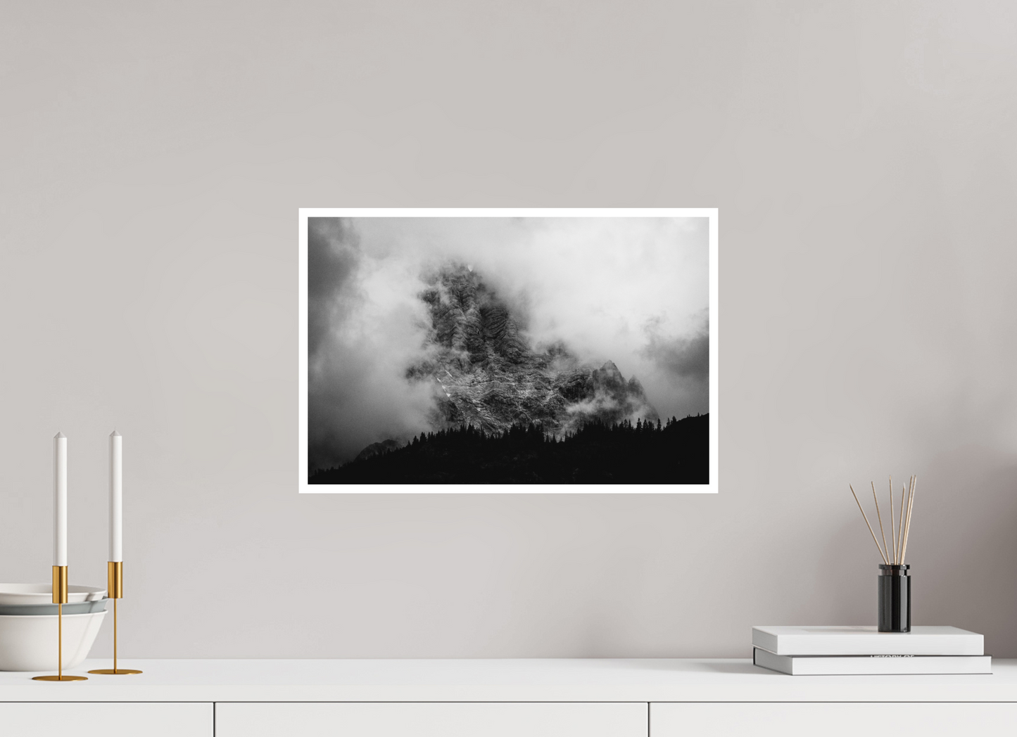 Foggy B&W Landscape