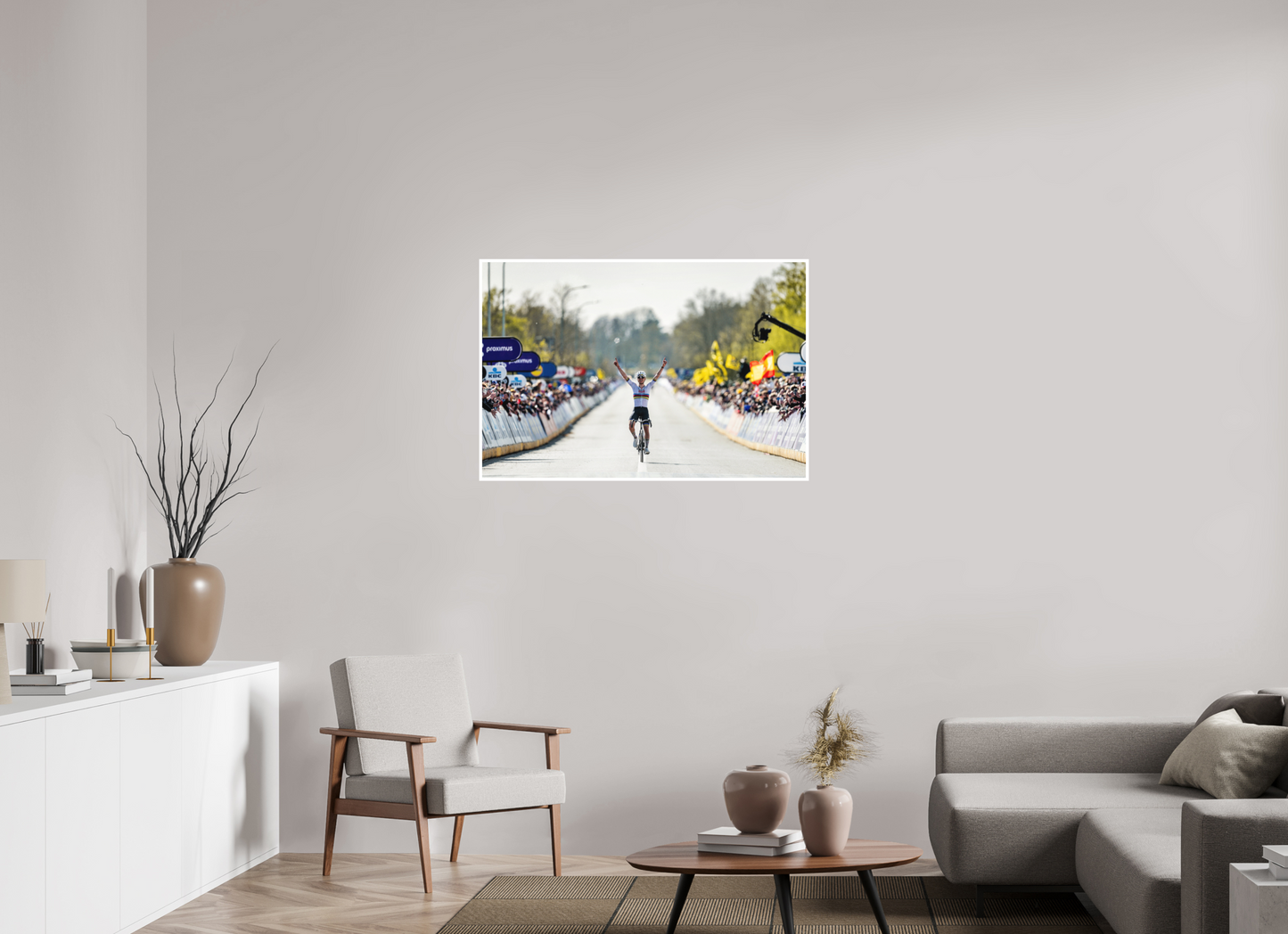 105 x 70 cm, Fine Art 2 Matt Tadej Pogacar wins RVV 26