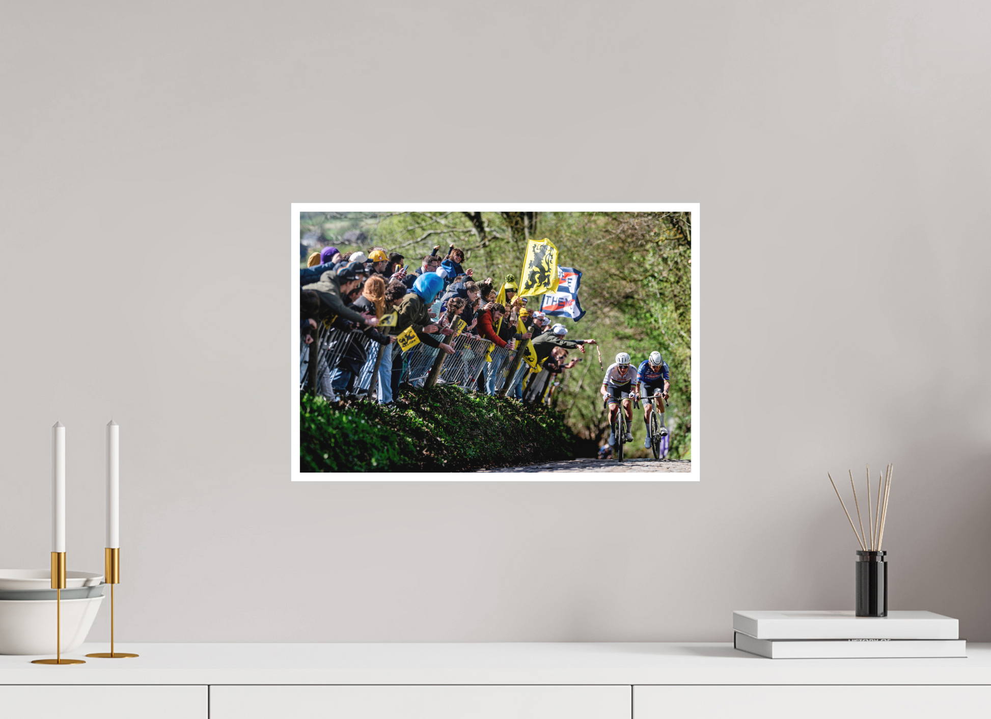 45 x 30 cm, Fine Art 2 Matt MVDP x Pogacar - Koppenberg / RVV 26