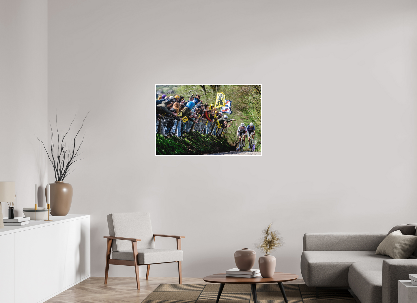 105 x 70 cm, Fine Art 2 Matt MVDP x Pogacar - Koppenberg / RVV 26
