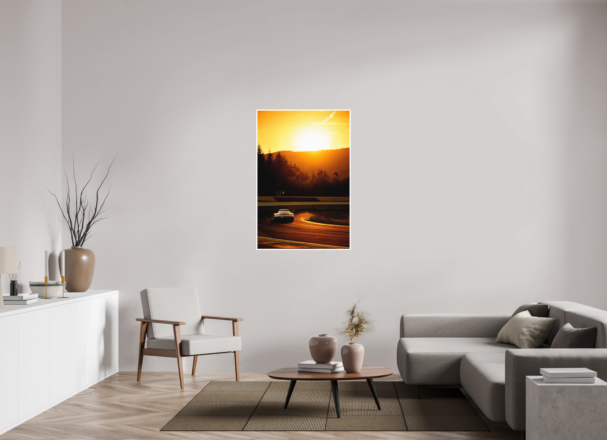 80 x 120 cm, Fine Art 2 Matt 911 Sunset Bruxelles turn Spa Francochamps 2026