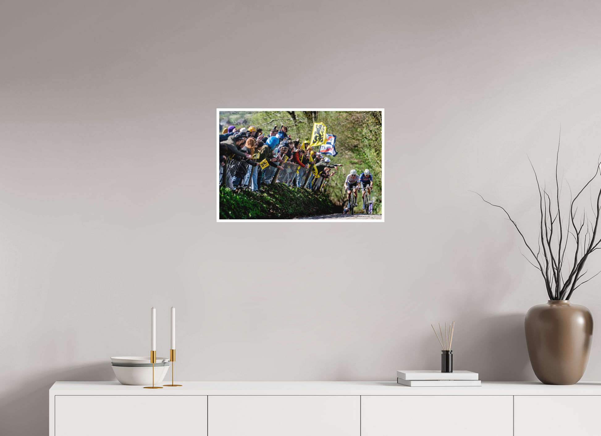 60 x 40 cm, Fine Art 2 Matt MVDP x Pogacar - Koppenberg / RVV 26