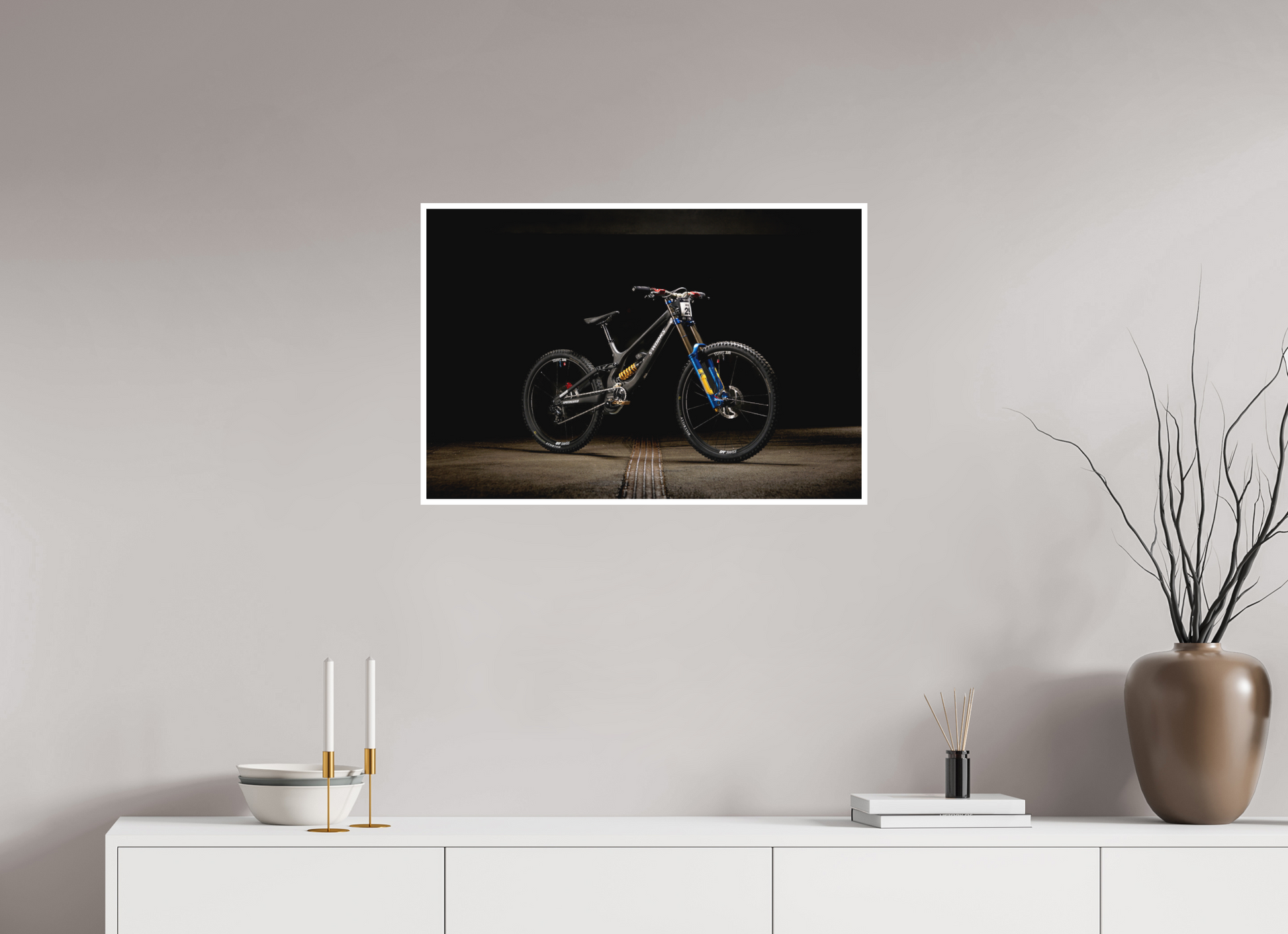 75 x 50 cm, Fine Art 2 Matt Loic Bike Les Gets 26'