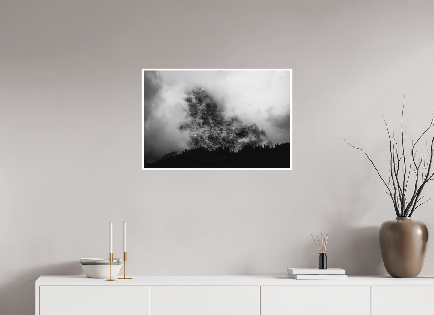 Foggy B&W Landscape