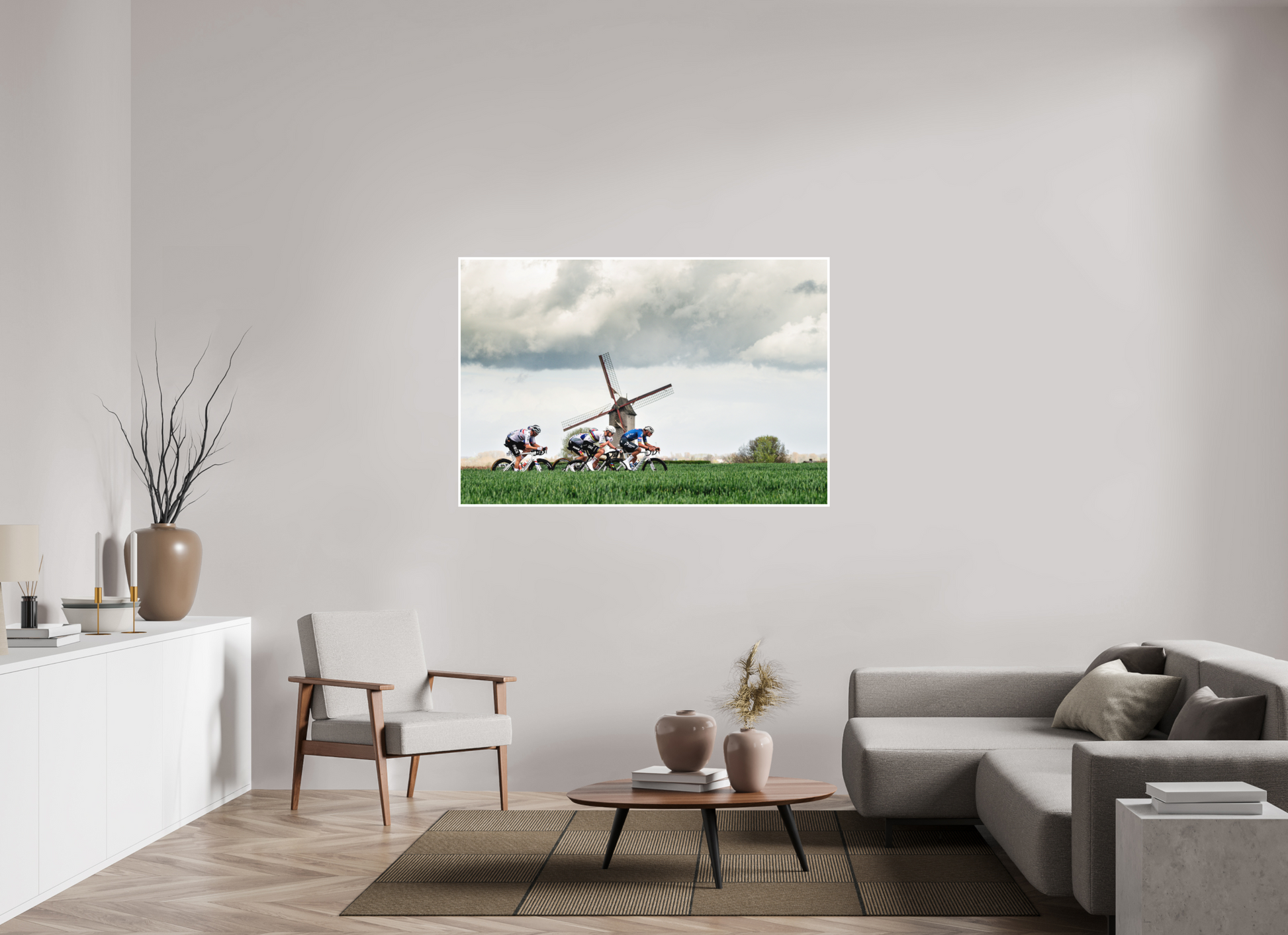 150 x 100 cm, Fine Art 2 Matt The windmill of the Molenberg