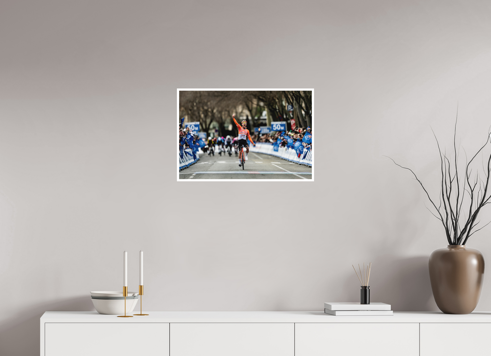 60 x 40 cm, Fine Art 2 Matt Cic Tour De La Provence 2026 - Stage 3 / The Win V2