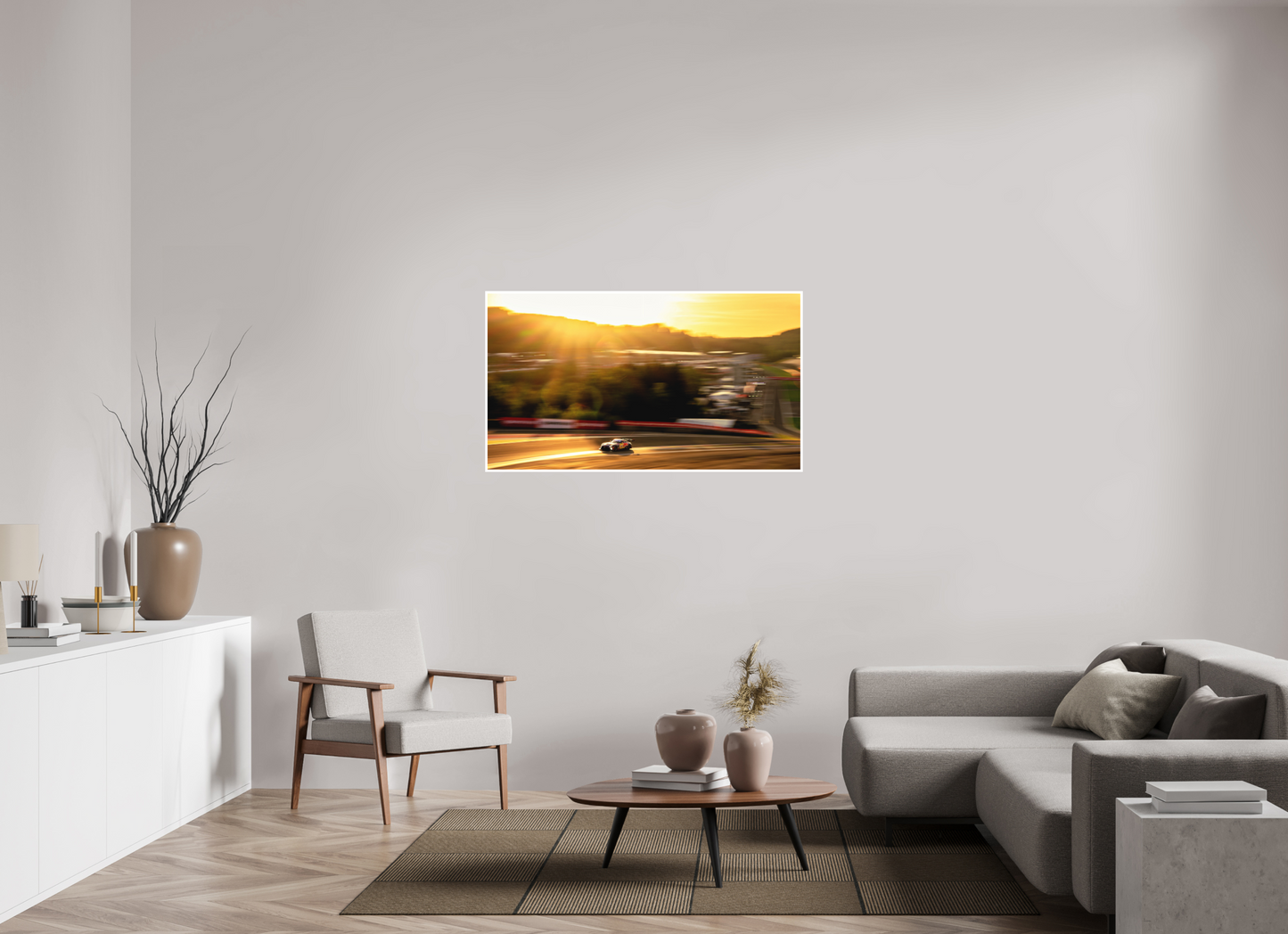 128 x 72 cm, Fine Art 2 Matt Sunset on the Raidillon