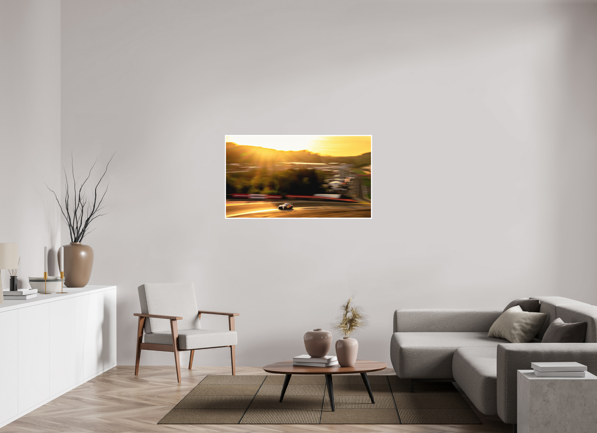 128 x 72 cm, Fine Art 2 Matt Sunset on the Raidillon