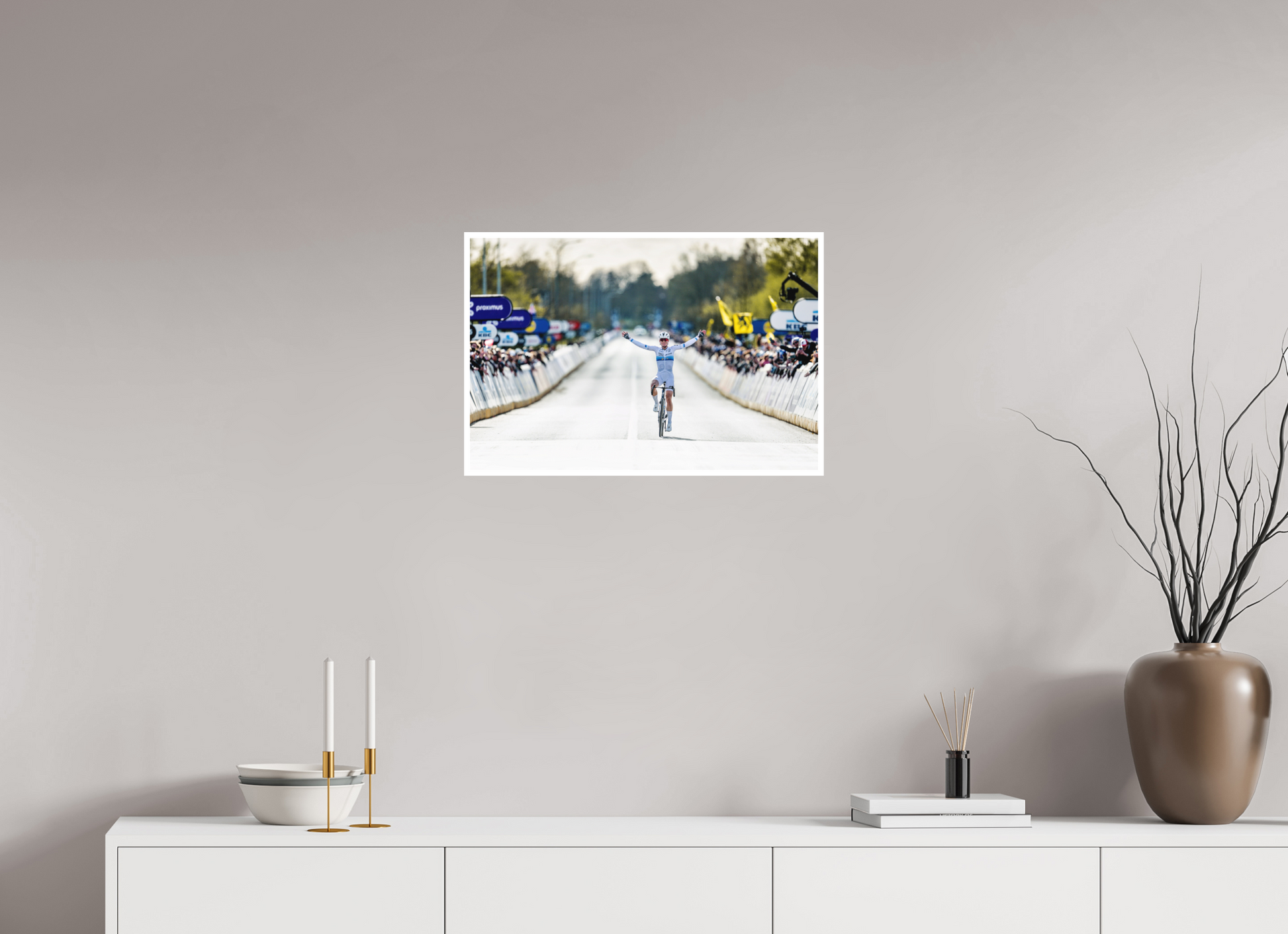 60 x 40 cm, Fine Art 2 Matt Demi Vollering wins RVV 26