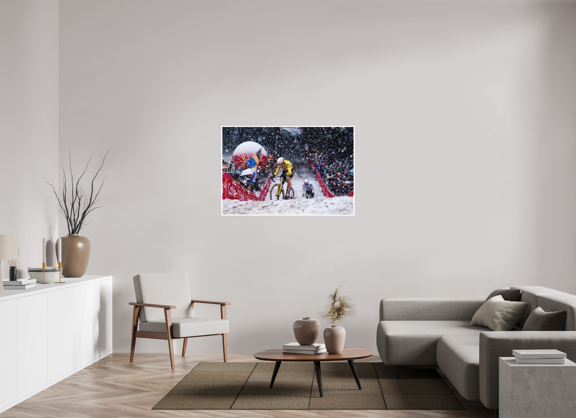 120 x 80 cm, Fine Art 2 Matt WVA & MVDP in the Mol Cross under the Snow