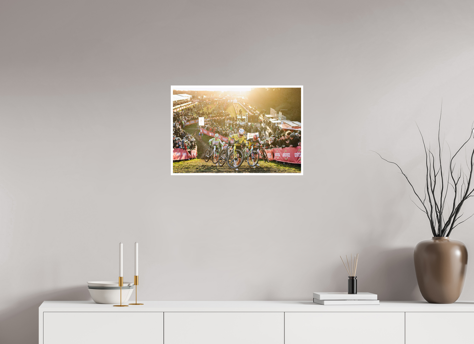 60 x 40 cm, Fine Art 2 Matt Uci Cyclocross Worldcup 2025 - 2026 Round 9 Dendermonde
