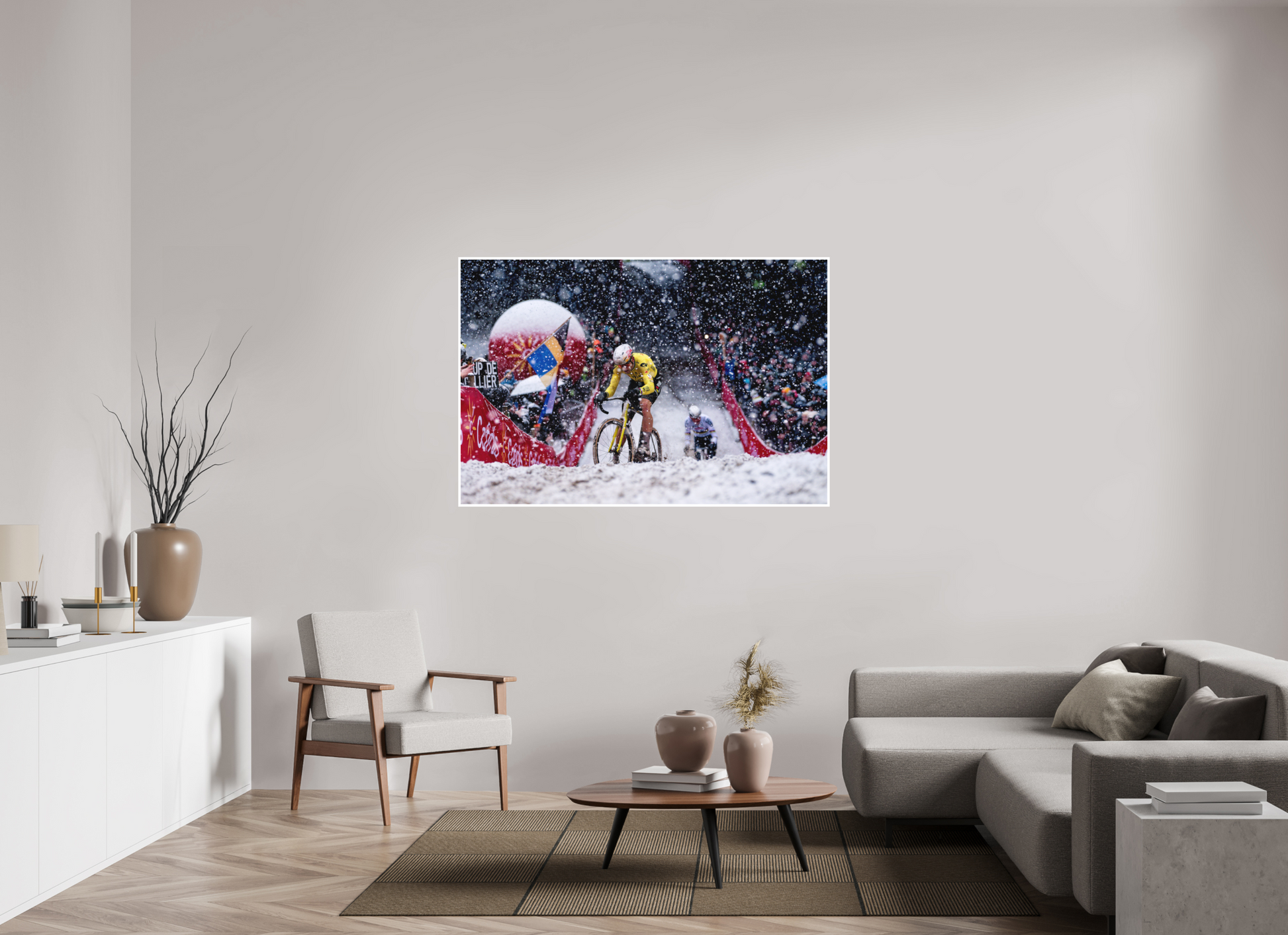 150 x 100 cm, Fine Art 2 Matt WVA & MVDP in the Mol Cross under the Snow