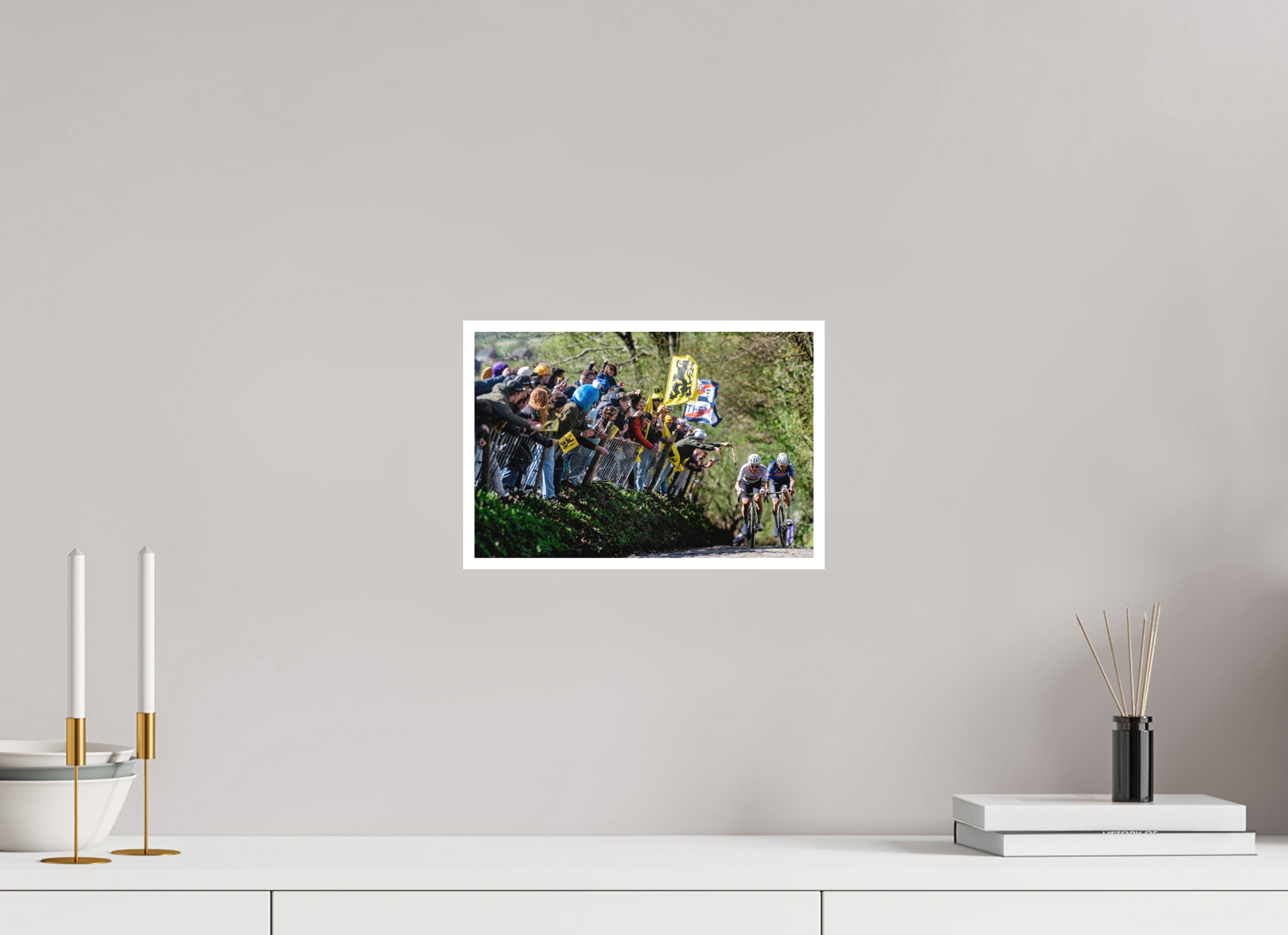 30 x 20 cm, Fine Art 2 Matt MVDP x Pogacar - Koppenberg / RVV 26