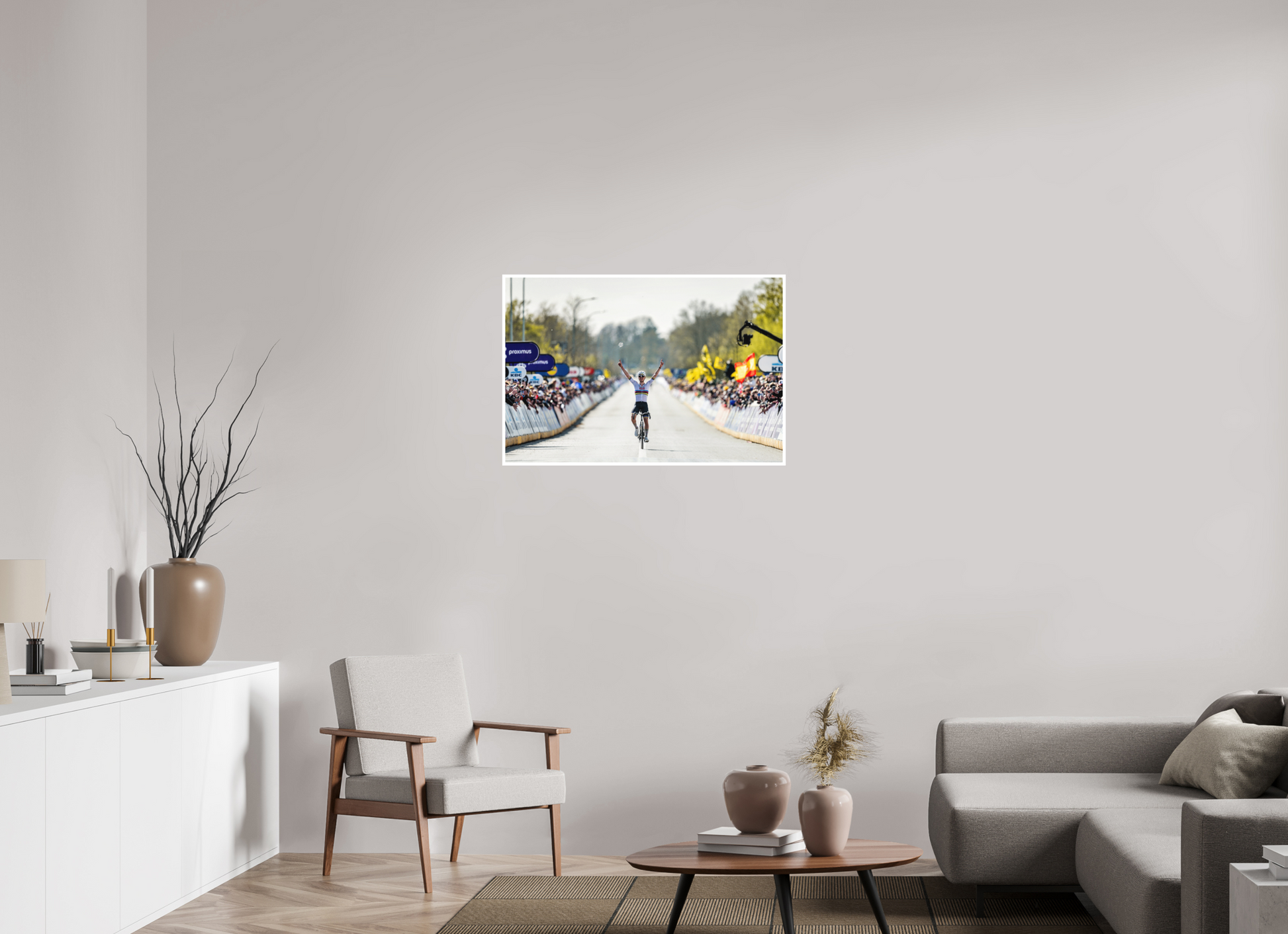 90 x 60 cm, Fine Art 2 Matt Tadej Pogacar wins RVV 26