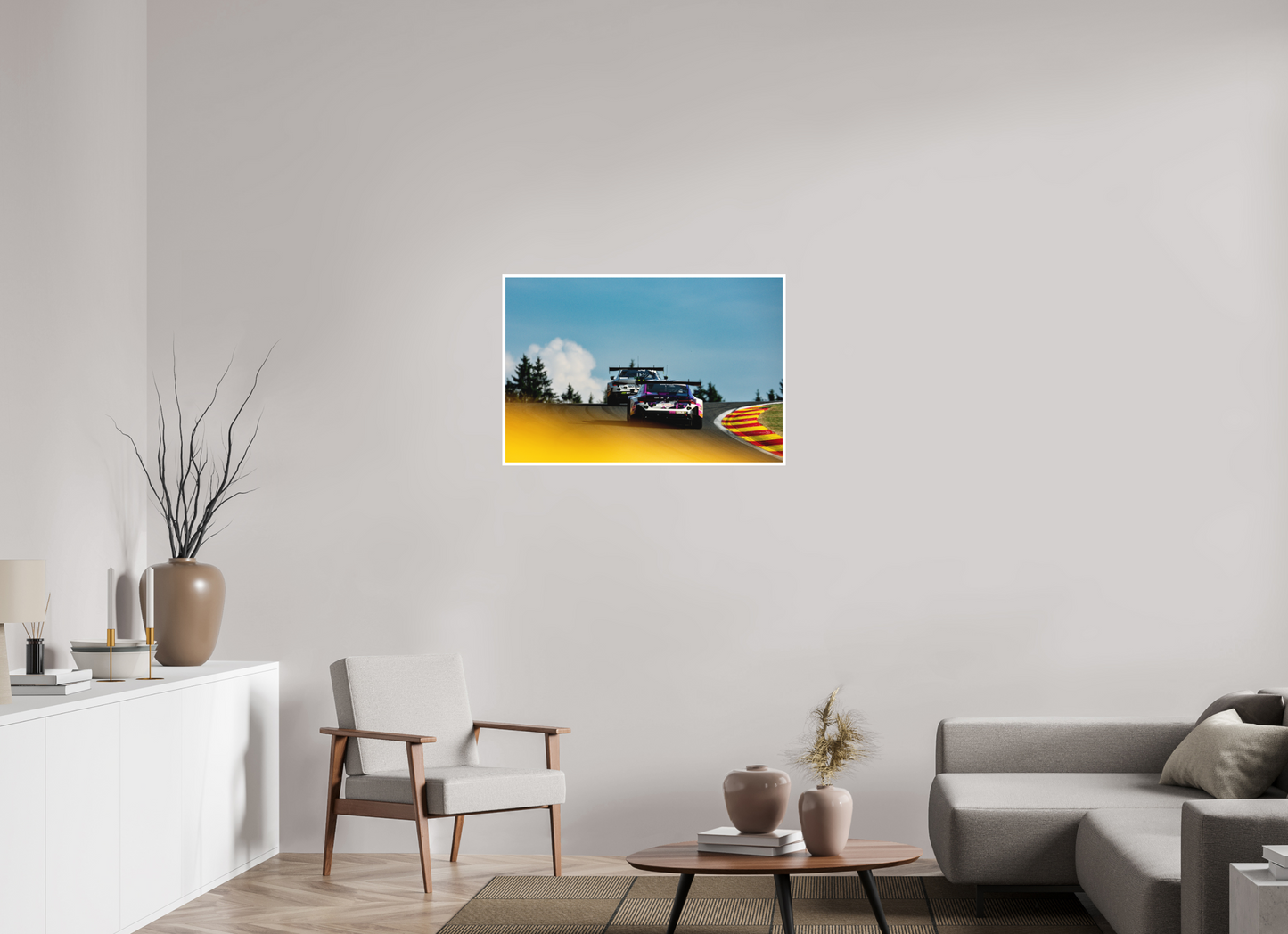 90 x 60 cm, Fine Art 2 Matt Up the raidillon - 24 hours of Spa Francorchamps