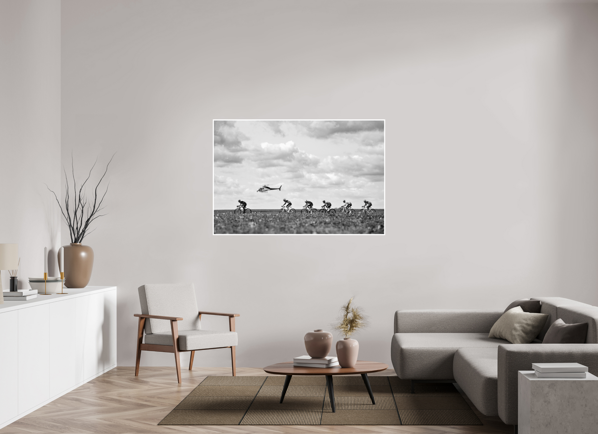 150 x 100 cm, Fine Art 2 Matt Flanders Fields 2026 - Plugstreet Sector / B&W version