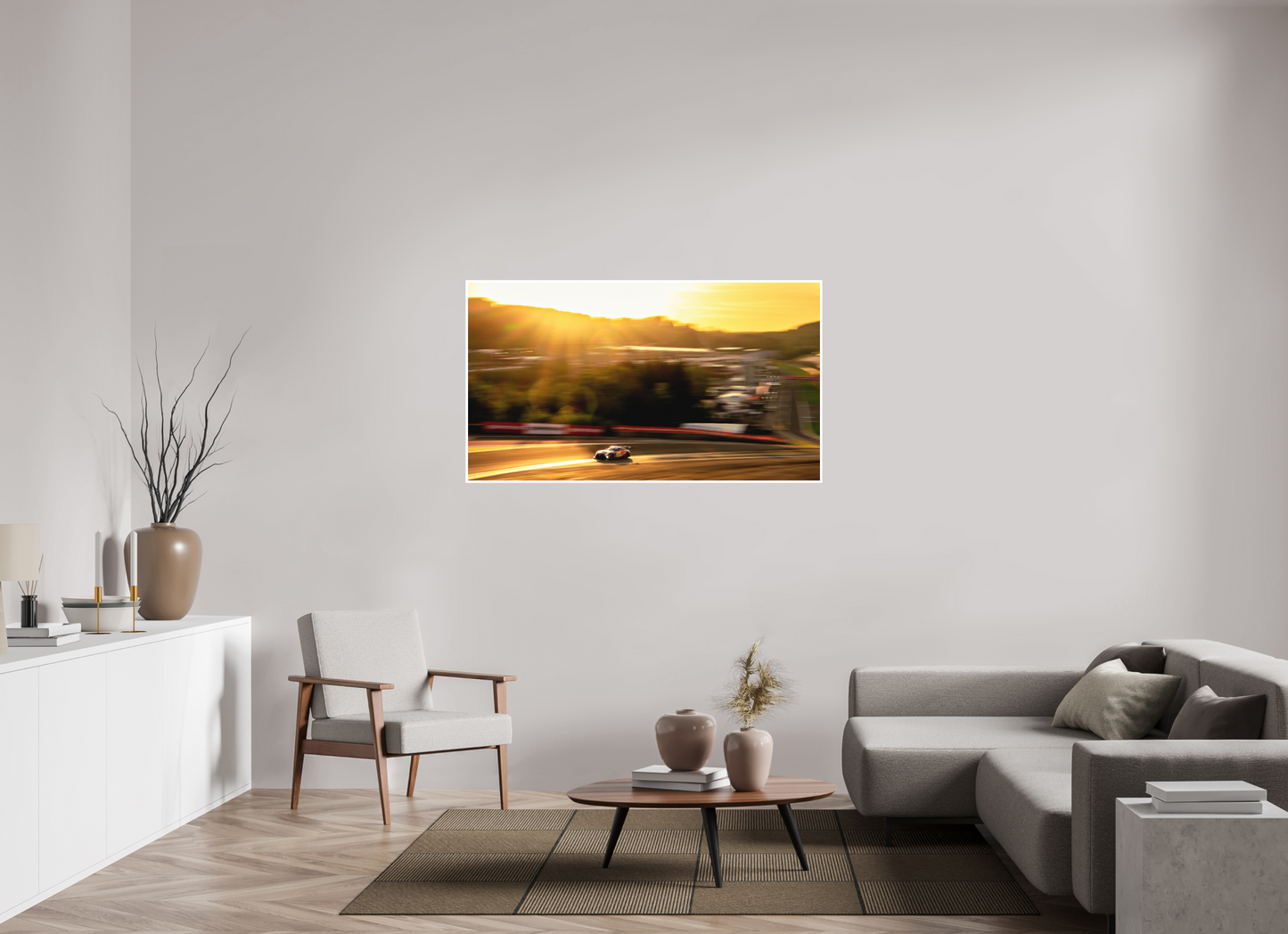 144 x 81 cm, Fine Art 2 Matt Sunset on the Raidillon