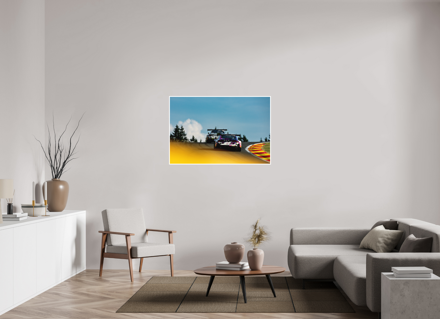 120 x 80 cm, Fine Art 2 Matt Up the raidillon - 24 hours of Spa Francorchamps