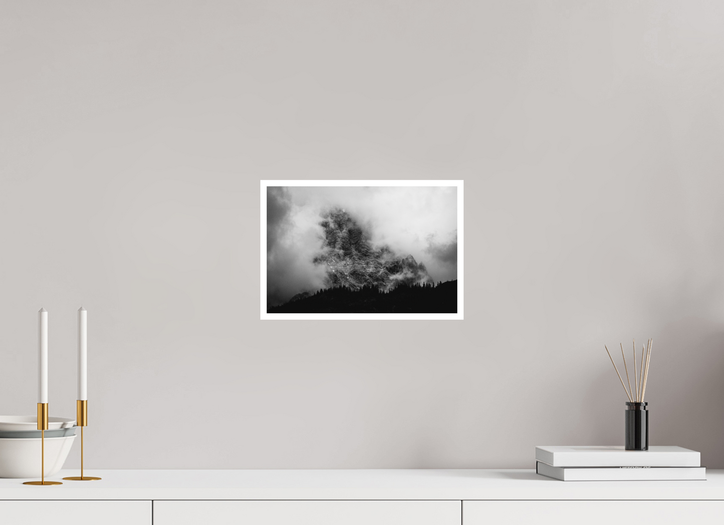 Foggy B&W Landscape