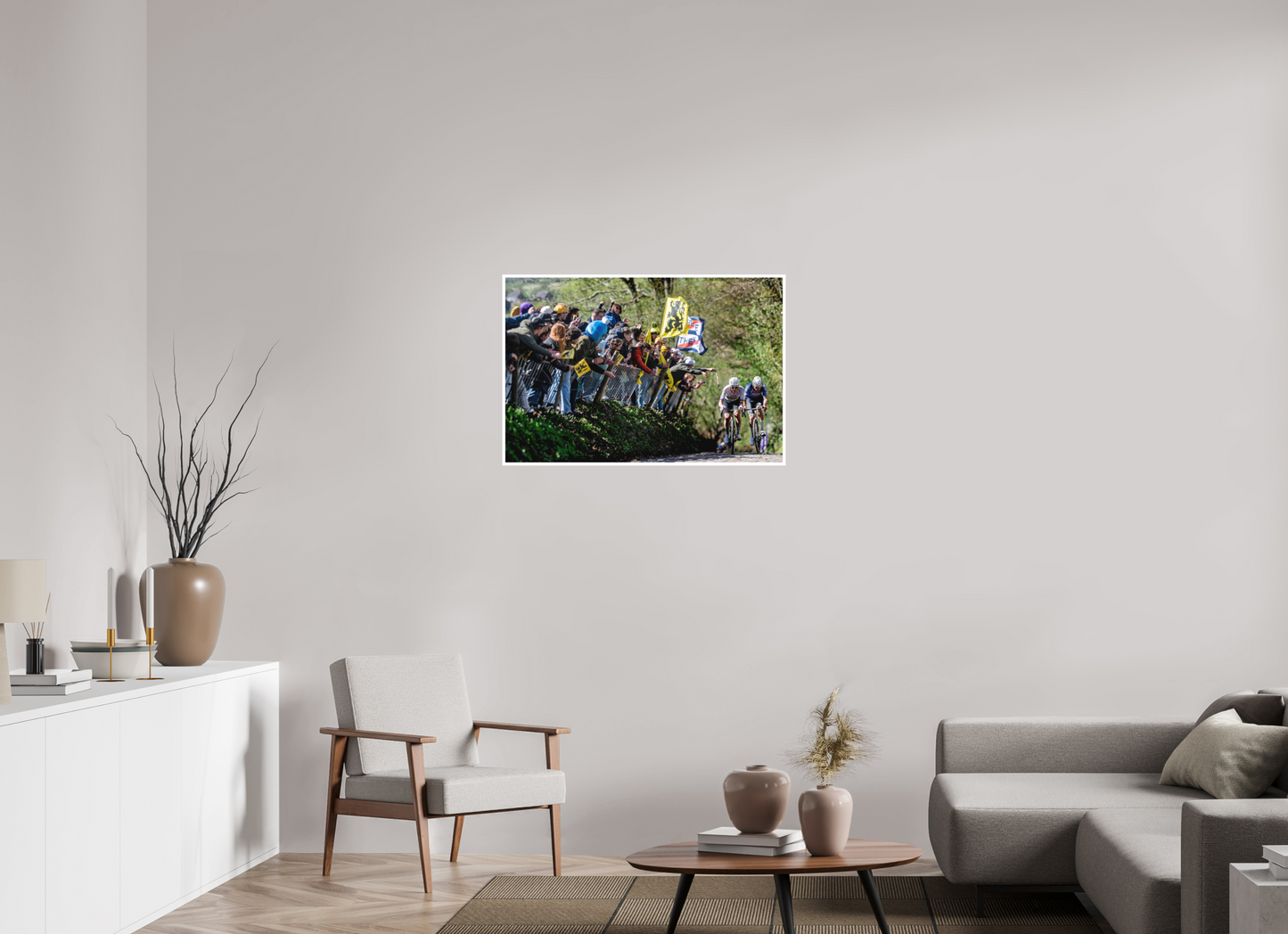 90 x 60 cm, Fine Art 2 Matt MVDP x Pogacar - Koppenberg / RVV 26