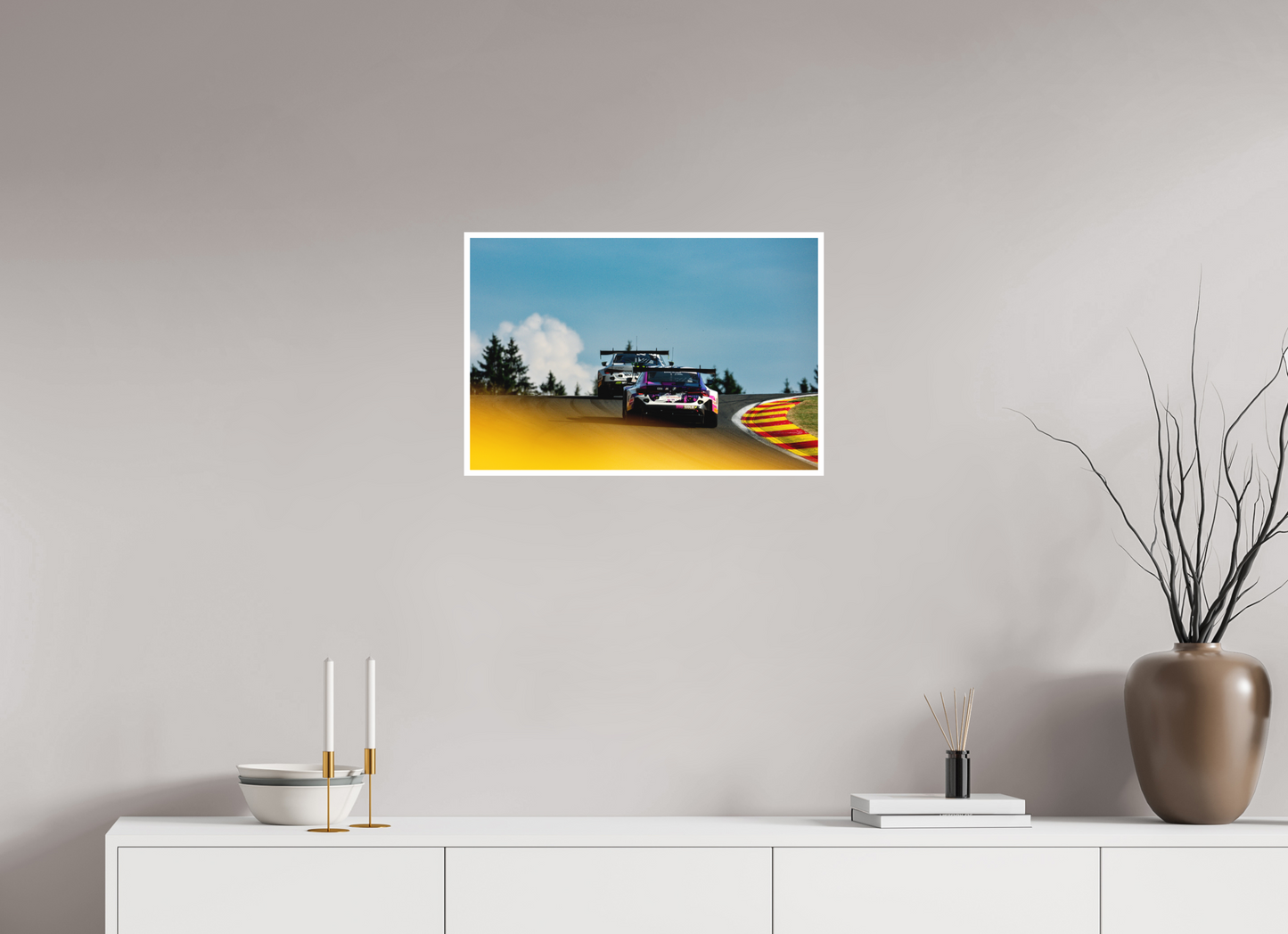 60 x 40 cm, Fine Art 2 Matt Up the raidillon - 24 hours of Spa Francorchamps