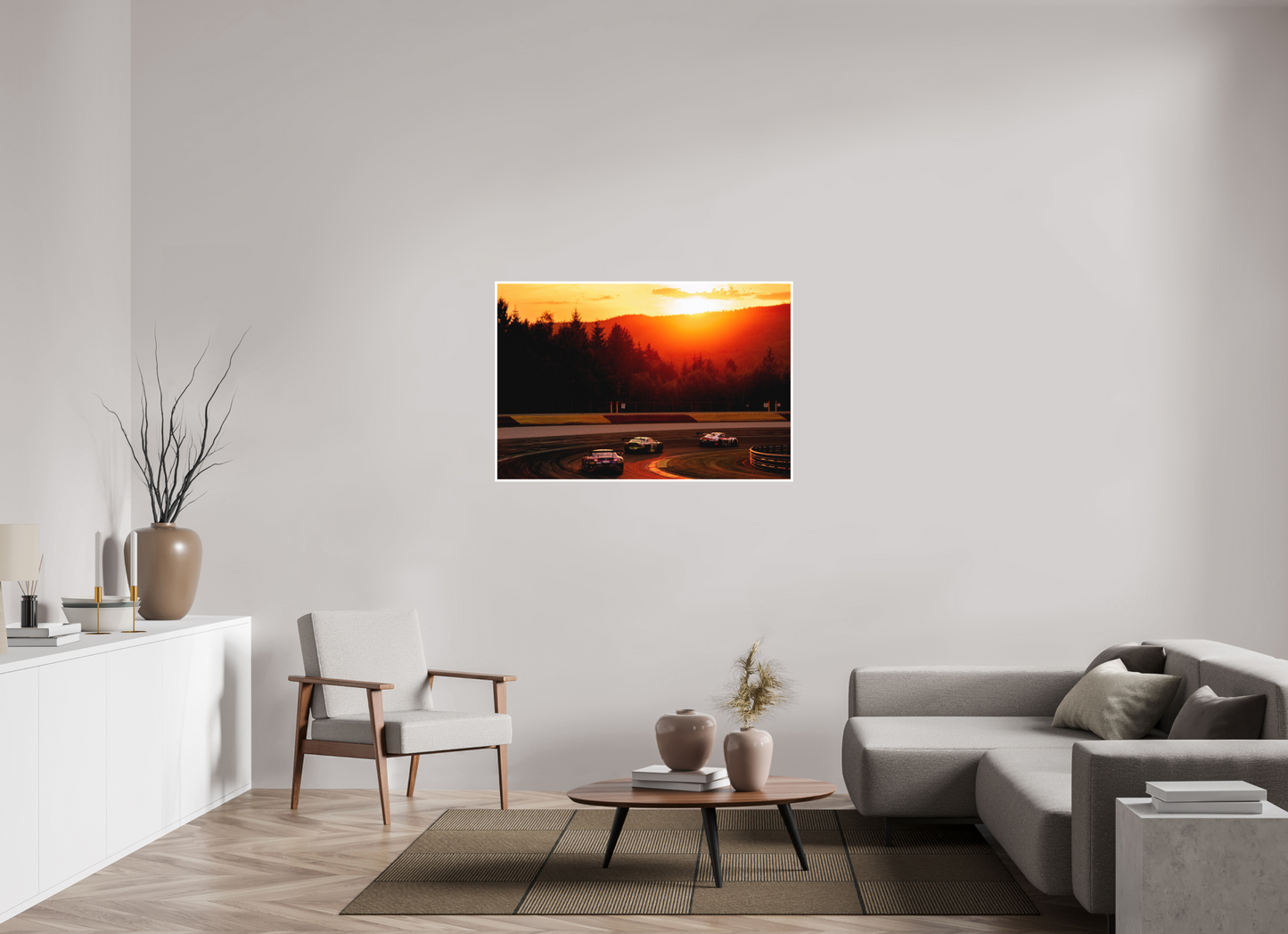 120 x 80 cm, Fine Art 2 Matt Sunset at Spa Francochamps