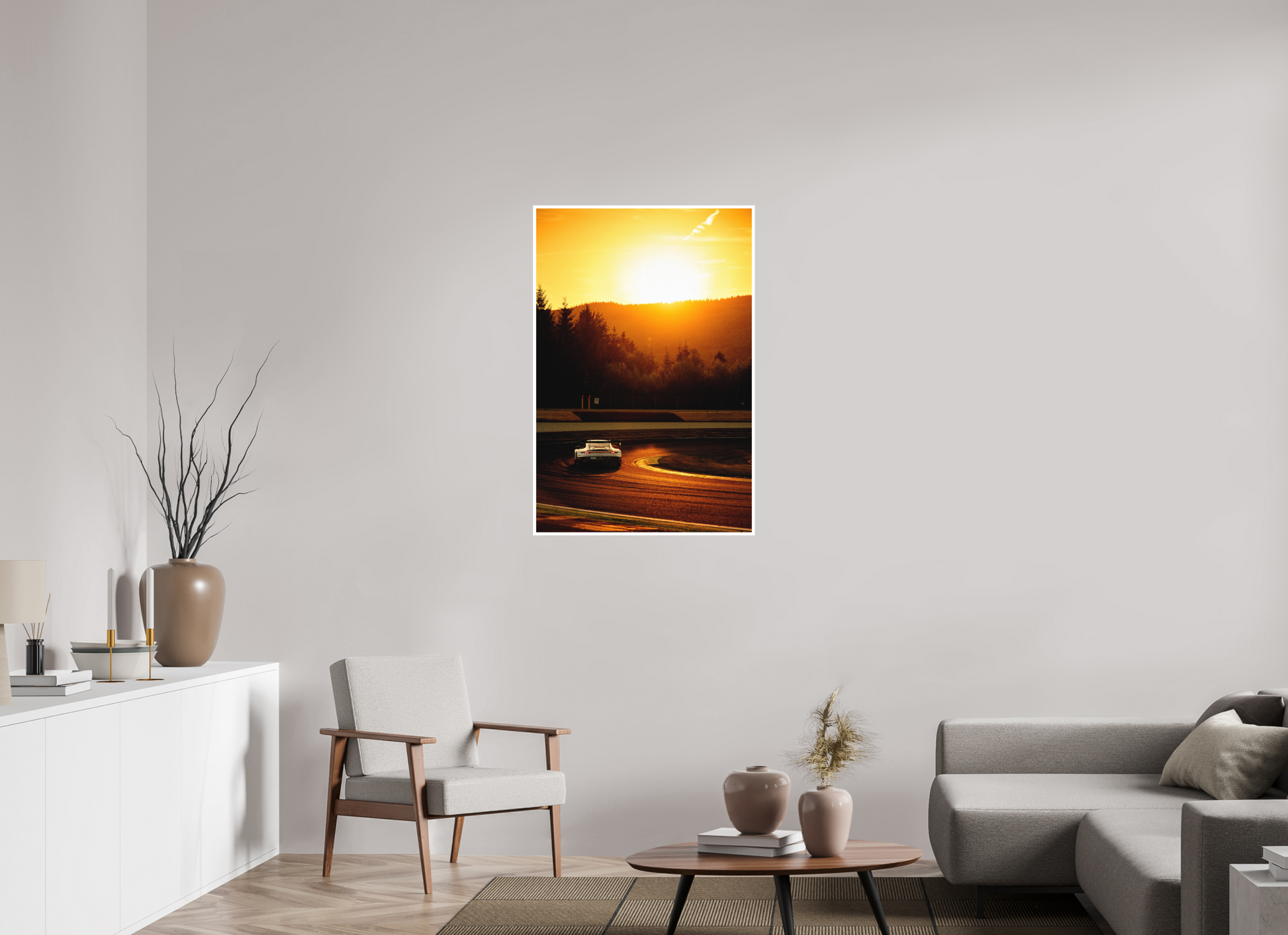 70 x 105 cm, Fine Art 2 Matt 911 Sunset Bruxelles turn Spa Francochamps 2026