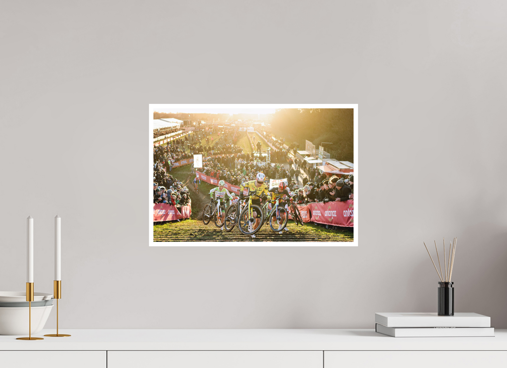 45 x 30 cm, Fine Art 2 Matt Uci Cyclocross Worldcup 2025 - 2026 Round 9 Dendermonde