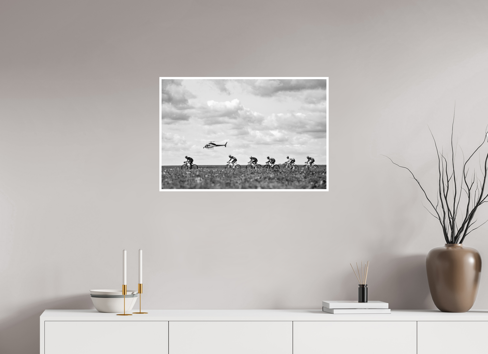 75 x 50 cm, Fine Art 2 Matt Flanders Fields 2026 - Plugstreet Sector / B&W version